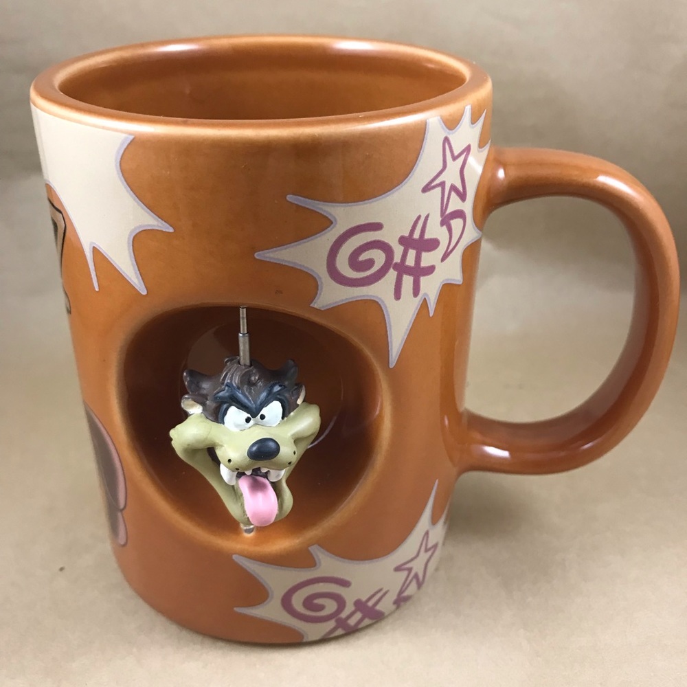 Warner Bros Tasmanian Devil Spinning Head Mug